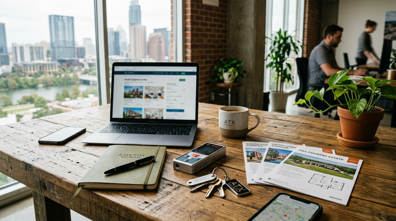 Real Estate Agency equipment and tools used by professionals in Austin, Texas