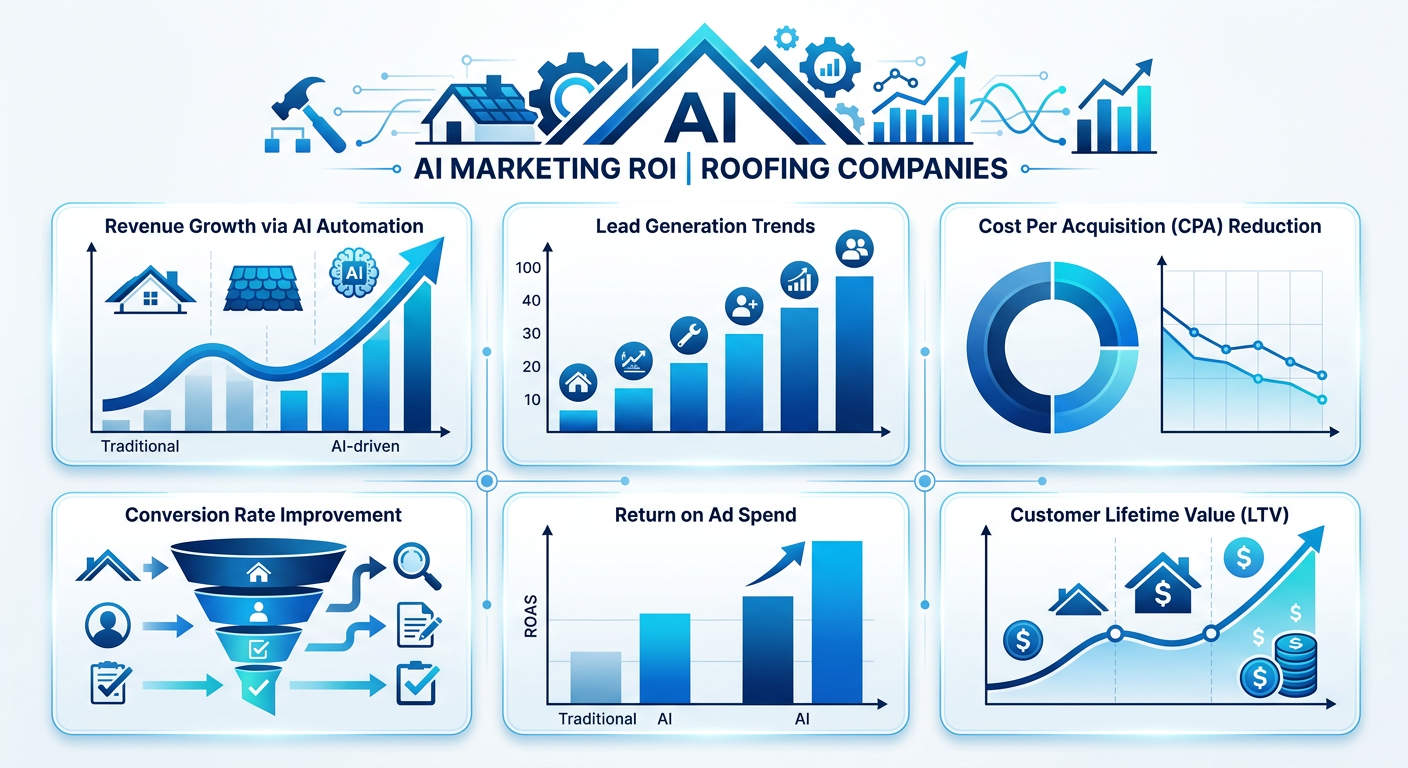 AI marketing ROI data for Roofing Company companies in Dallas