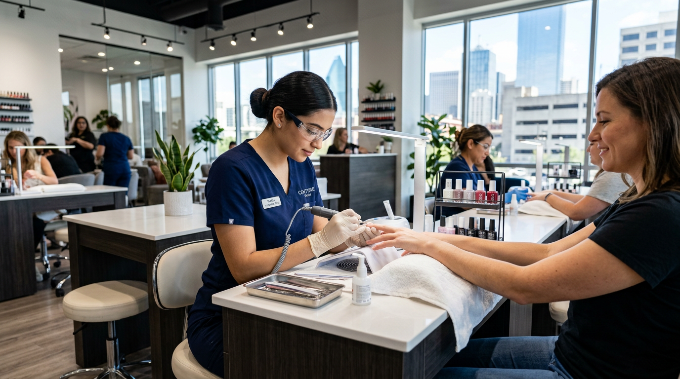 Salon professional working in Dallas, Texas Salon professional working in Dallas, Texas