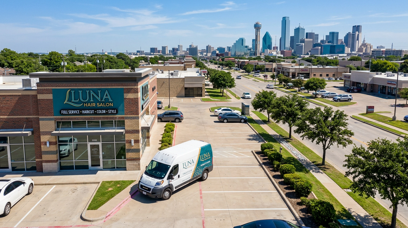 Salon business location in Dallas, Texas Salon business location in Dallas, Texas