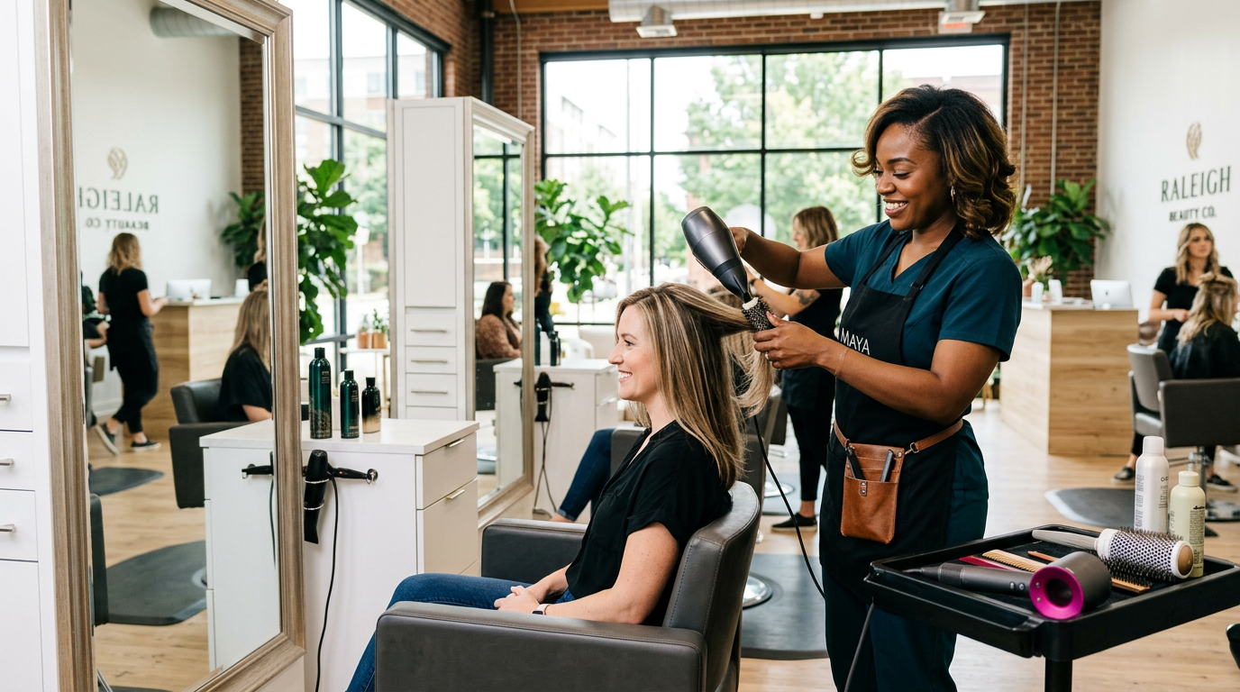 GlossGenius for Salon in Raleigh, NC — Salon professional working in Raleigh, North Carolina — Glossgenius Raleigh Salon