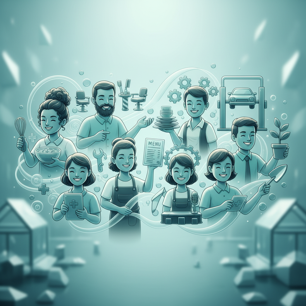 The Critical Error Carmel's Businesses Make With AI Search The Critical Error Carmel's Businesses Make With AI Search: diverse group of small business owners smiling | innovAIt Media