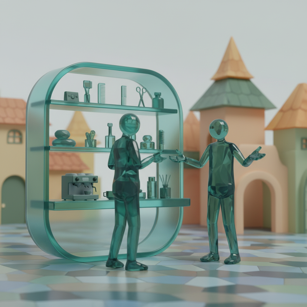 The Critical Error Carmel's Businesses Make With AI Search The Critical Error Carmel's Businesses Make With AI Search: Professional photo of a small business owner enthusiastically talking to a customer at a local marke | innovAIt Media