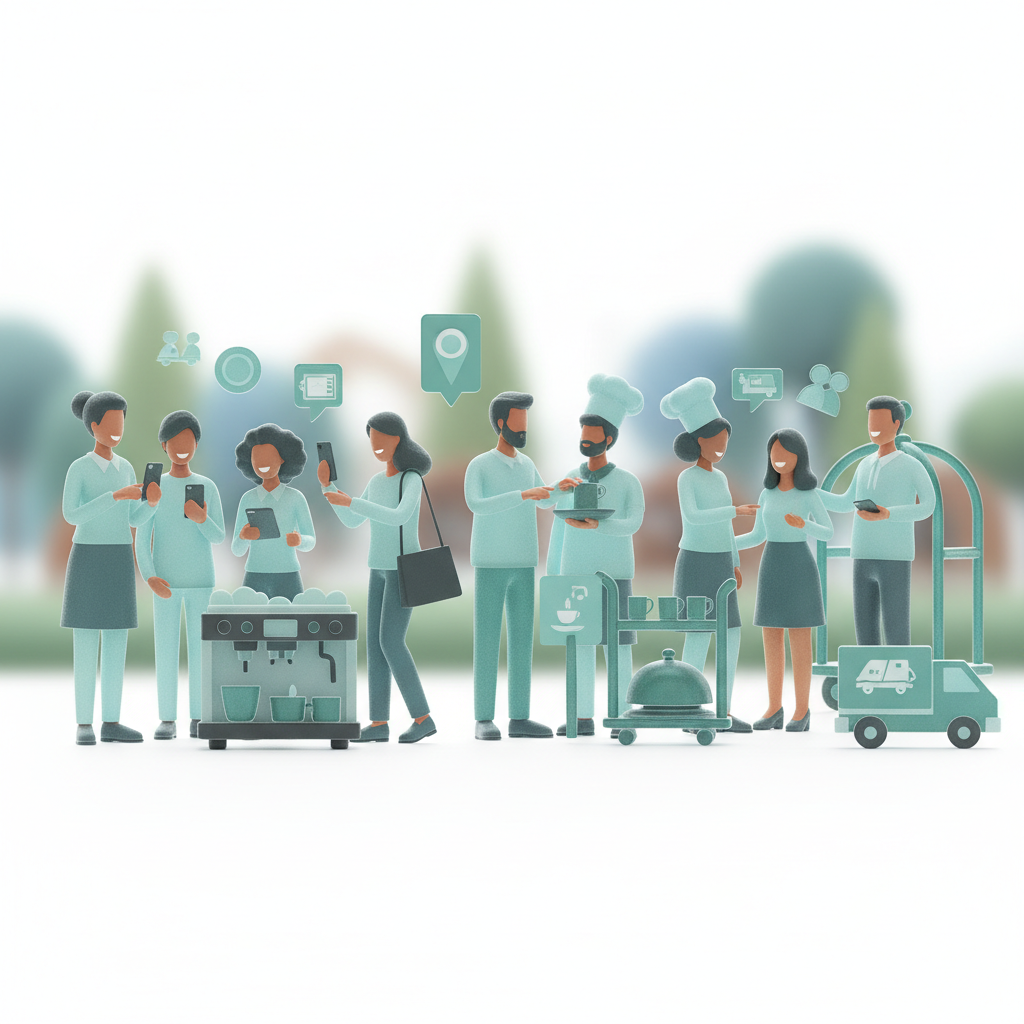 The Critical Error Carmel's Businesses Make With AI Search The Critical Error Carmel's Businesses Make With AI Search: Professional photo of diverse people happily interacting and using smartphones at a community event | innovAIt Media