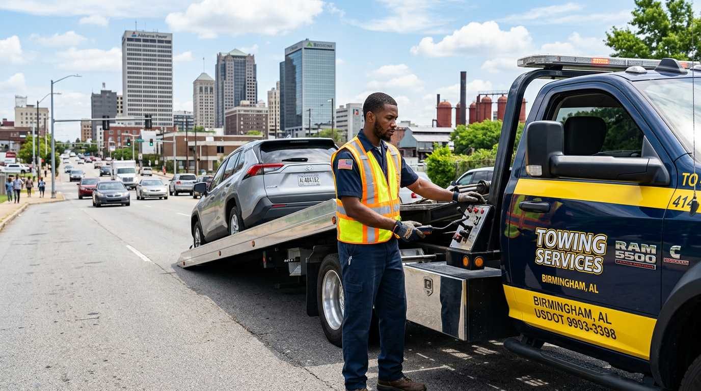 Towing Company professional working in Birmingham, Alabama