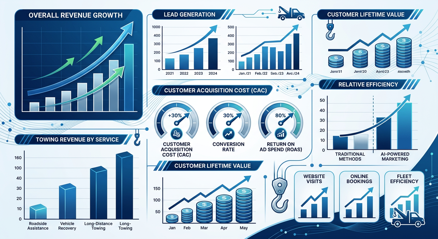AI marketing ROI data for towing company companies in Birmingham