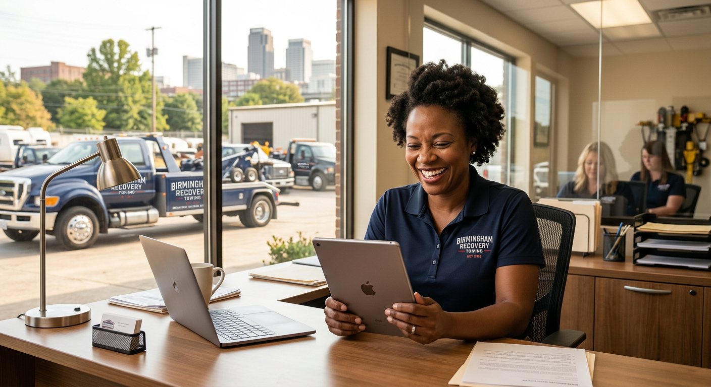 Towing Company business owner seeing AI marketing results in Birmingham, Alabama