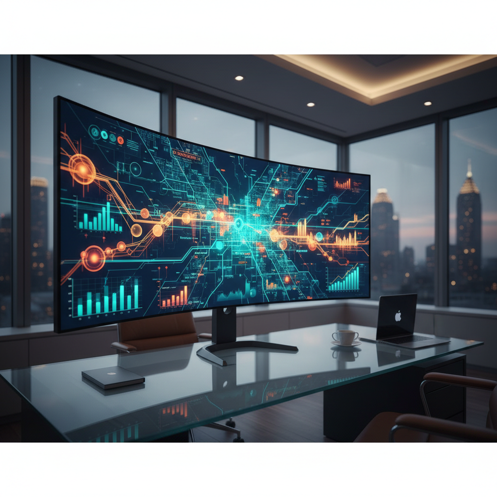 What Every Atlanta Realtor Should Know About AI Market Analysis: A vivid data visualization displaying predictive real estate market trends for Atlanta neighborhoods | innovAIt Media