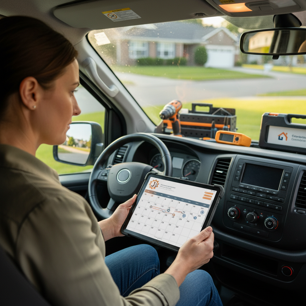 Will Google's SGE Penalize Your AI-Generated Content in 2026? Will Google's SGE Penalize Your AI-Generated Content in 2026?: Alt text: A technician using a tablet with Jobber's AI-powered scheduling interface in a modern fiel | innovAIt Media