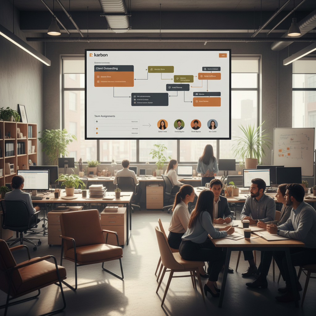 Will Google's SGE Penalize Your AI-Generated Content in 2026? Will Google's SGE Penalize Your AI-Generated Content in 2026?: Alt text: A dashboard view of Karbon AI showing automated task workflows and team assignments in an | innovAIt Media