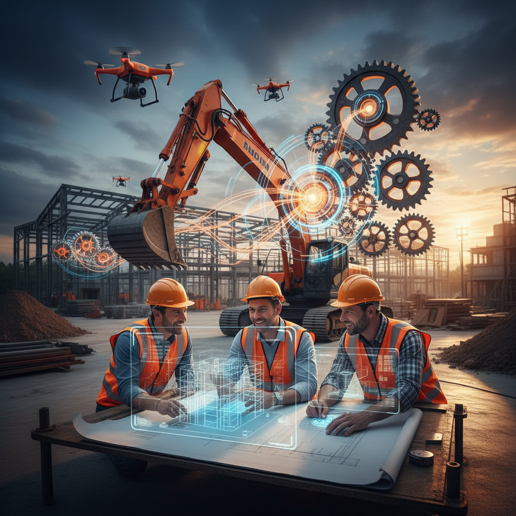 Will Perplexity or Gemini Rank Roofing Contractors Higher? Will Perplexity or Gemini Rank Roofing Contractors Higher?: A stylized graphic showing a service business evolving with AI, featuring connected gears, data flow | innovAIt Media