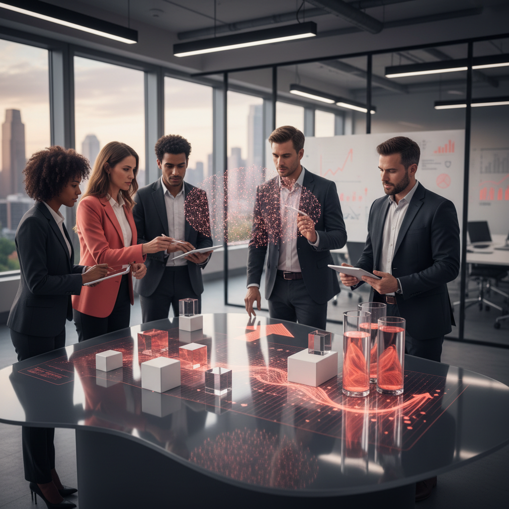 Zero-Click SEO Strategy for Business: The 2026 Data Behind Digital Twin Marketing Zero-Click SEO Strategy for Business: The 2026 Data Behind Digital Twin Marketing: A visualization of machine learning algorithms processing large data sets to predict search queries. | innovAIt Media