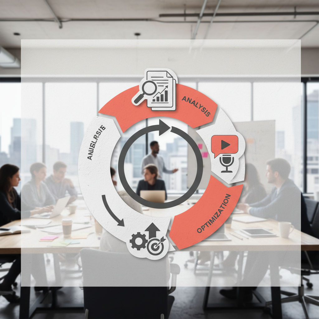 Zero-Click SEO Strategy for Business: The 2026 Data Behind Digital Twin Marketing Zero-Click SEO Strategy for Business: The 2026 Data Behind Digital Twin Marketing: An infographic showing the iterative process of AI content auditing and refinement, with arrows poin | innovAIt Media