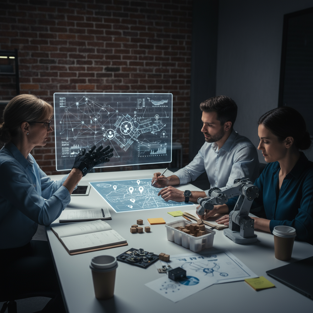 An illustration showing the simple three-step process of AI automation for local businesses.