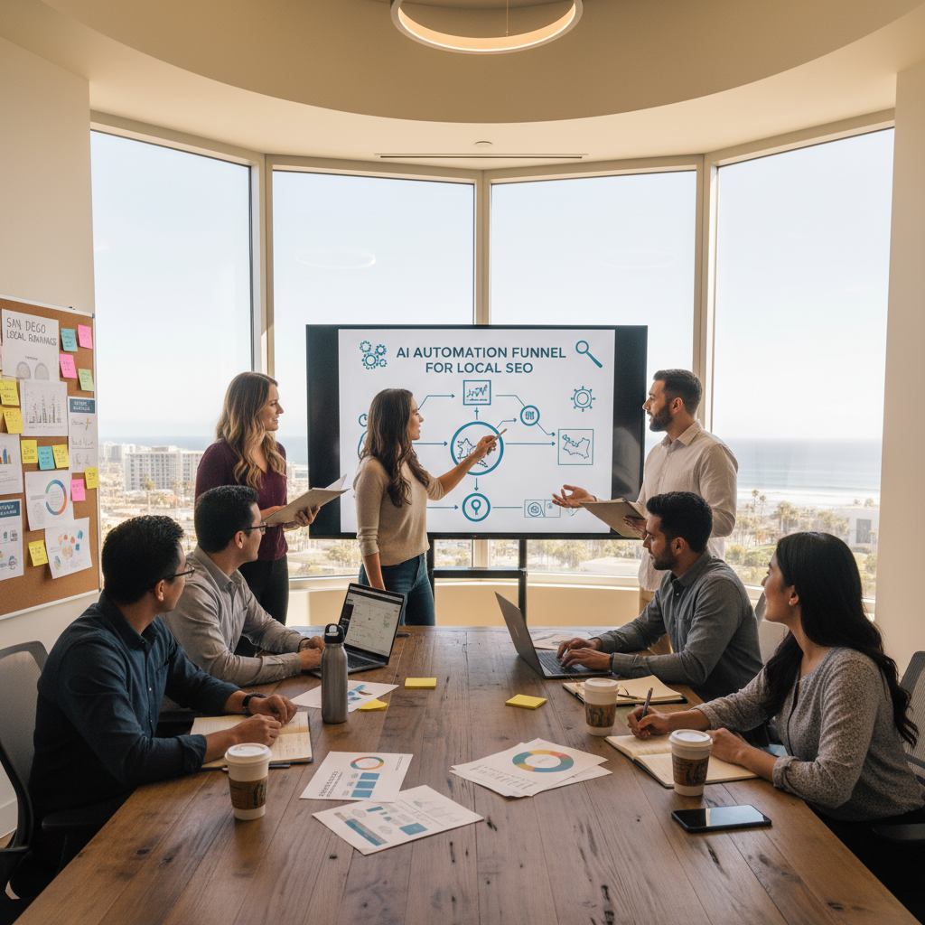 Optimizing AI automation google maps seo San Diego CA