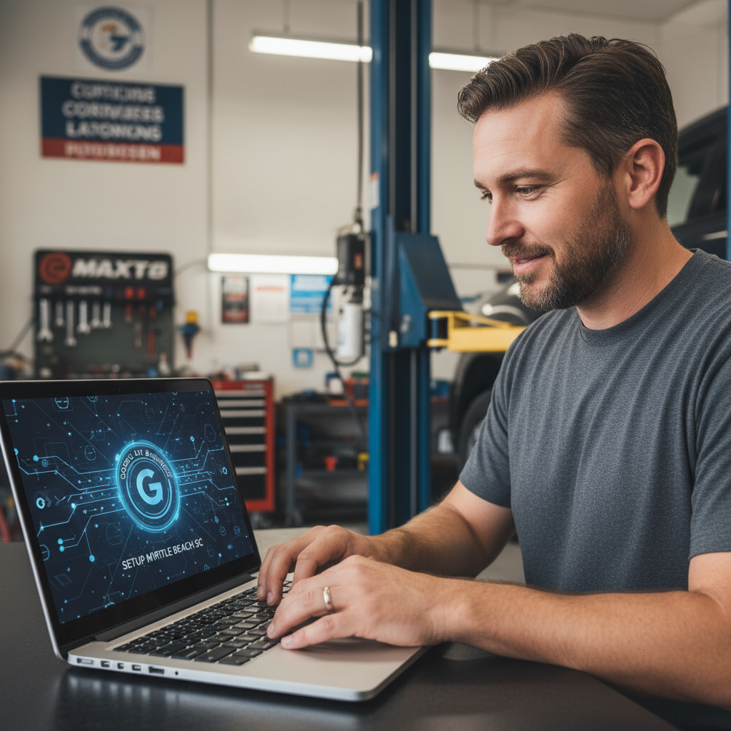 AI automation google my business setup myrtle beach sc for small businesses