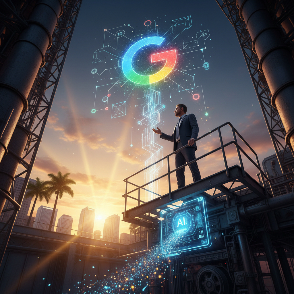 A graphic illustrating that Can a website's AI automation improve Google ranking for businesses in Tampa, FL? is not just possible but effective.