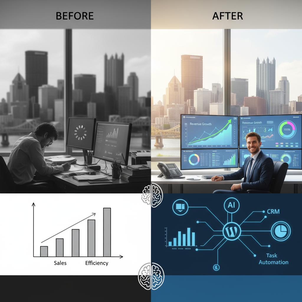 AI automation wordpress developer near Pittsburgh, PA empowering small businesses