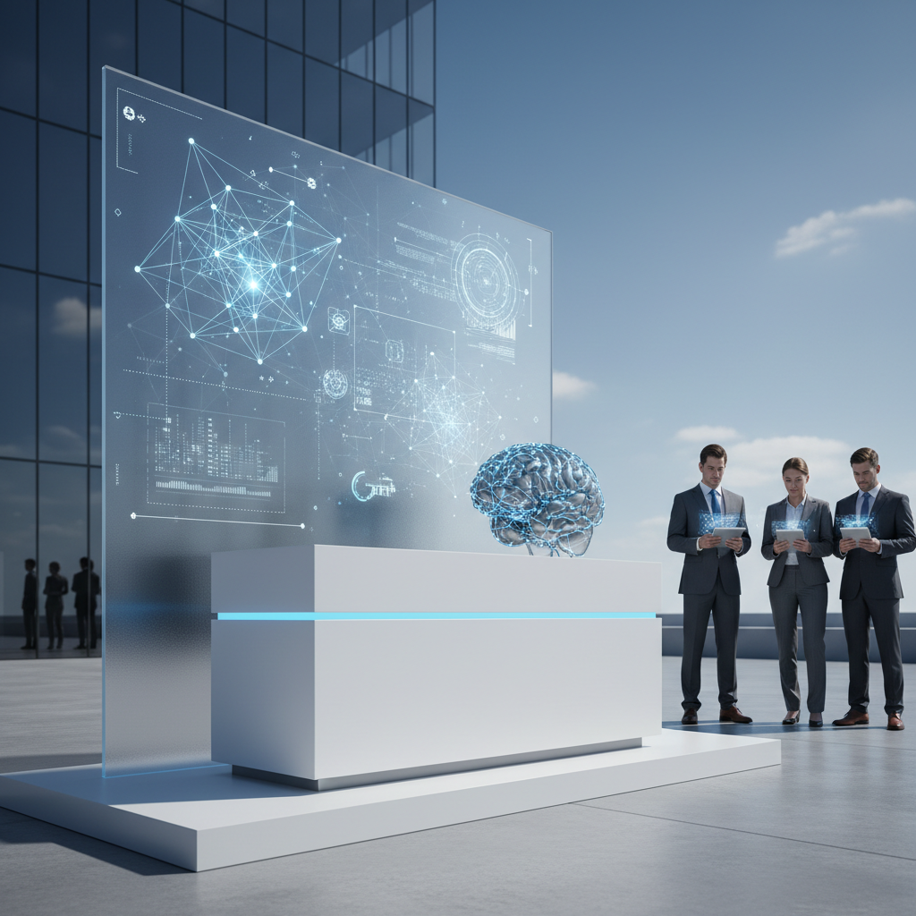 A conceptual image of an AI setup for search visibility | AI Automation for national businesses