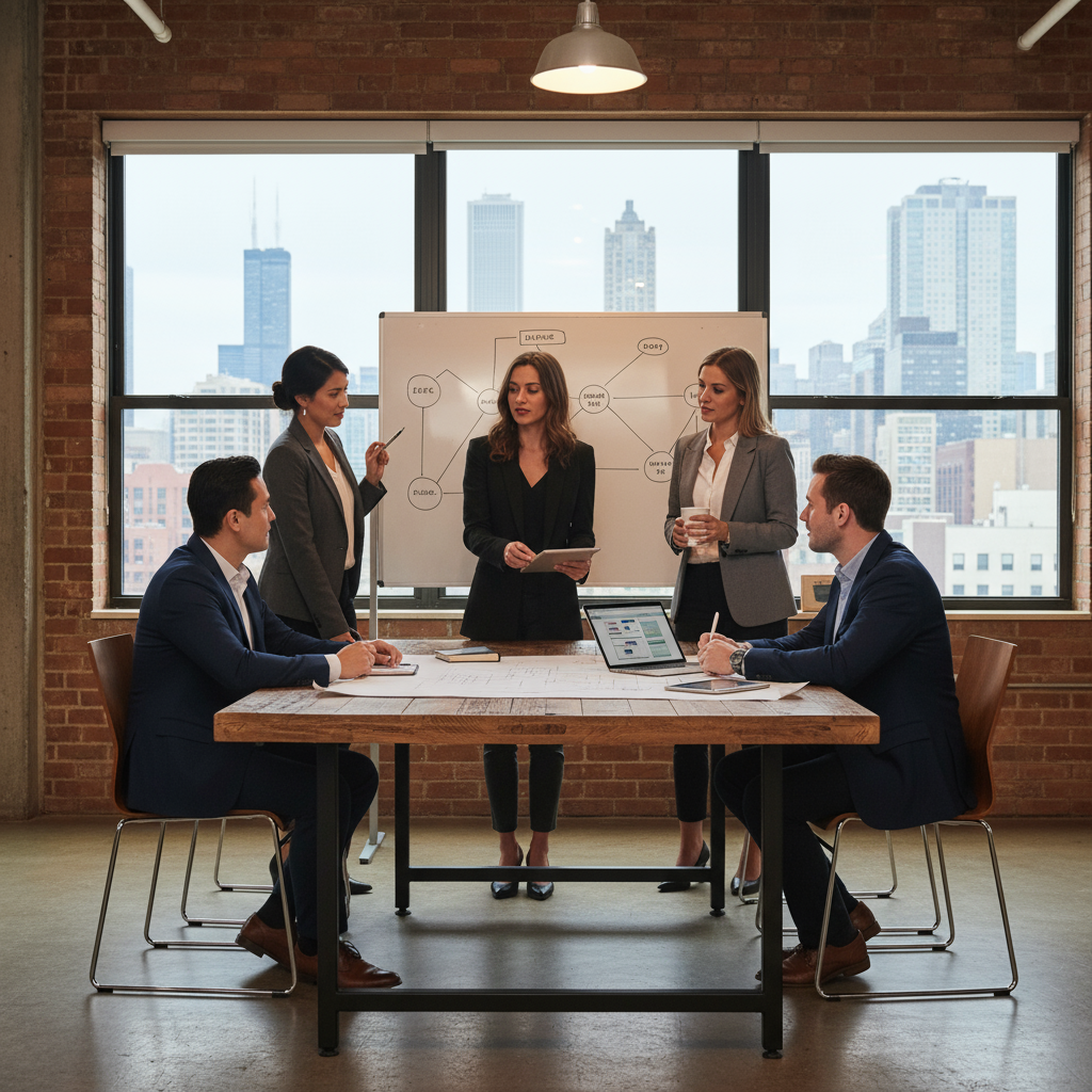 A business owner in Chicago following the best process for choosing a WordPress website development agency in Chicago.