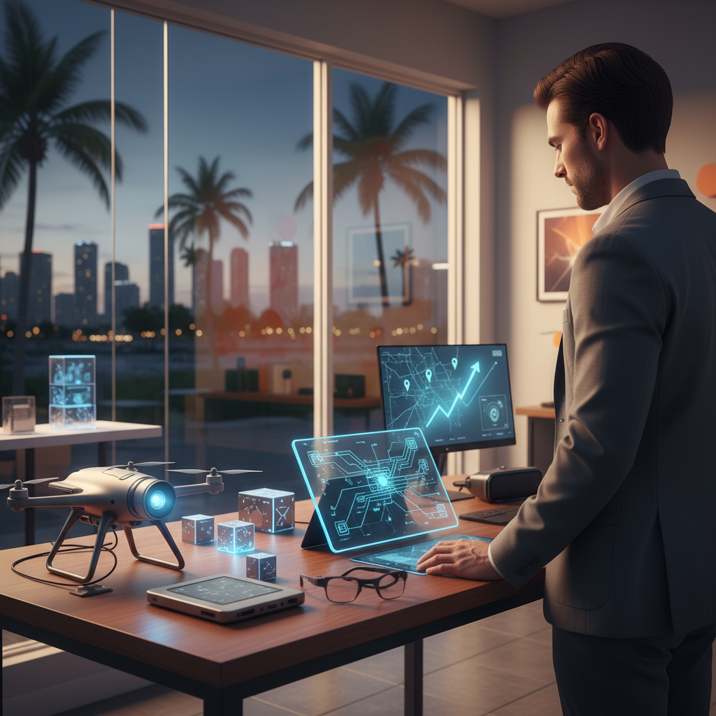 A business owner reviewing SEO analytics on a laptop, illustrating the best time to invest in affordable AI SEO services in Miami, FL.
