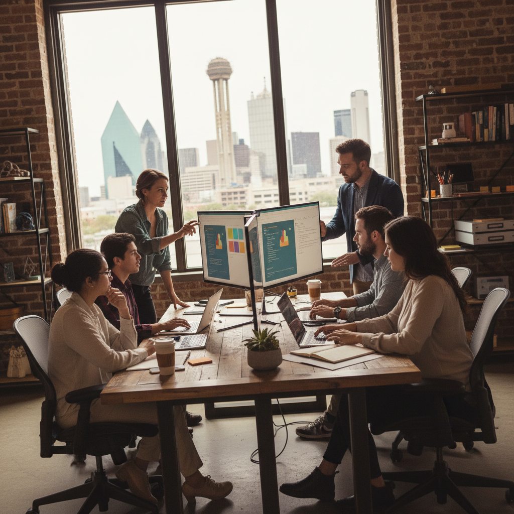 A business owner analyzing the best time to start web design for a small business in Dallas?