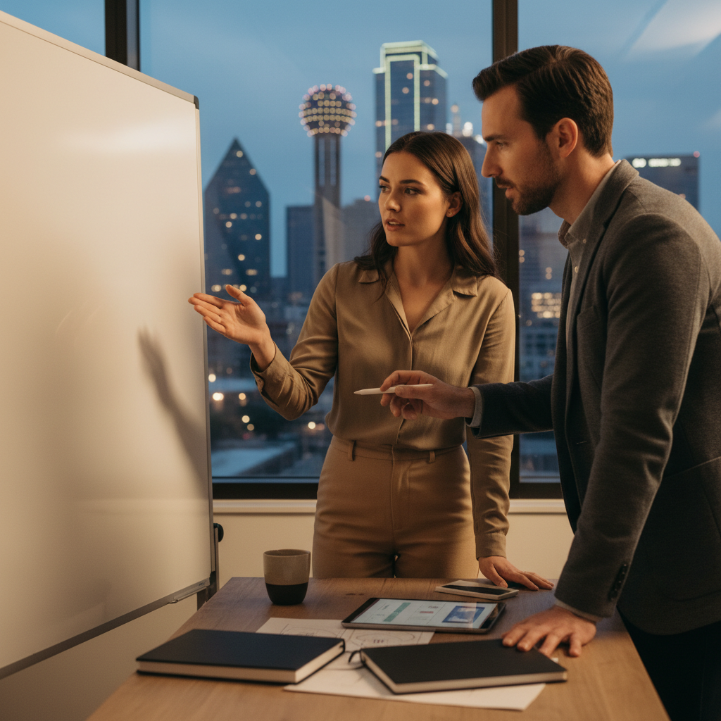 An example of AI-powered content automation for a local Dallas business website.