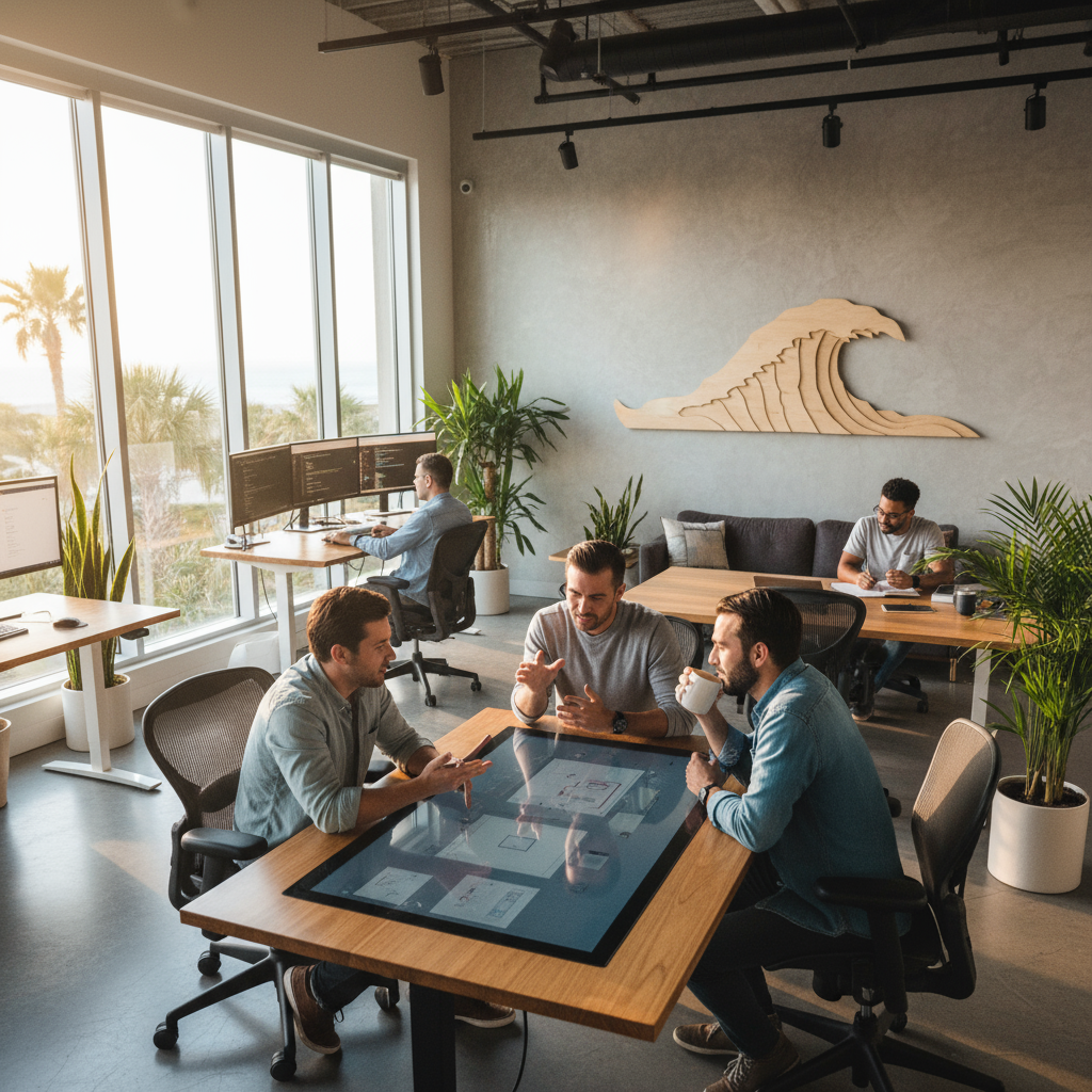 best web design near Myrtle Beach - Animated graphic showing a fast website loading on a mobile phone