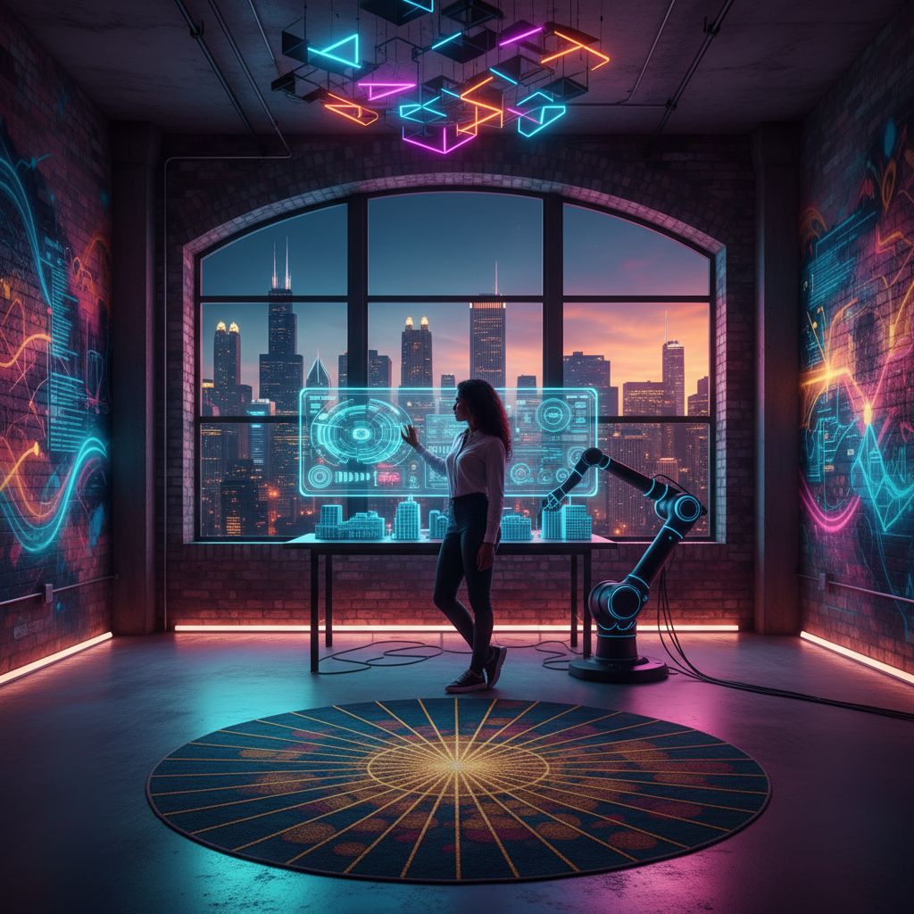 Can AI help local SEO experts in Chicago Illinois? A guide for web design agencies - showing AI analytics dashboard.