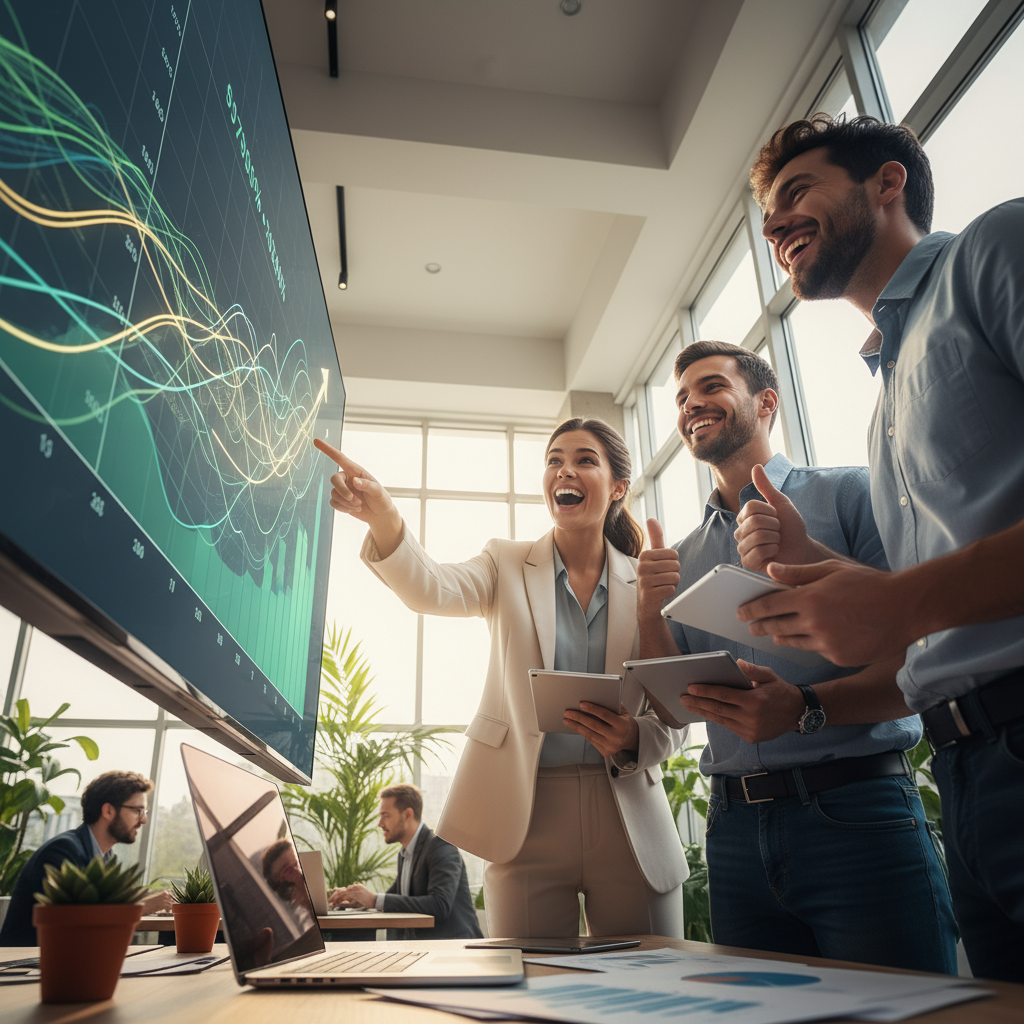 A local business on a map with pins representing high-quality local backlinks acquired through smart automation.