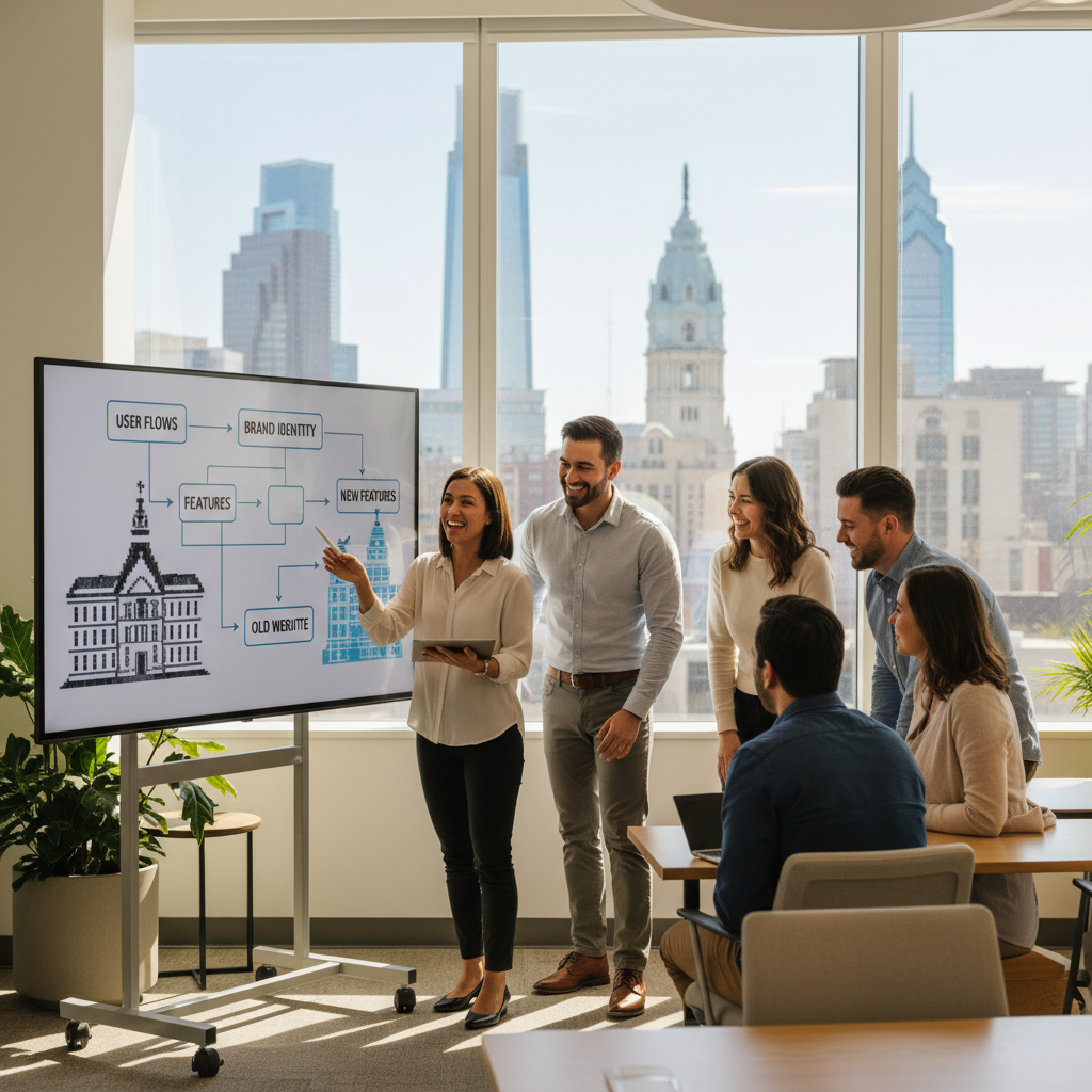 can I redesign my old website in Philadelphia? professional services