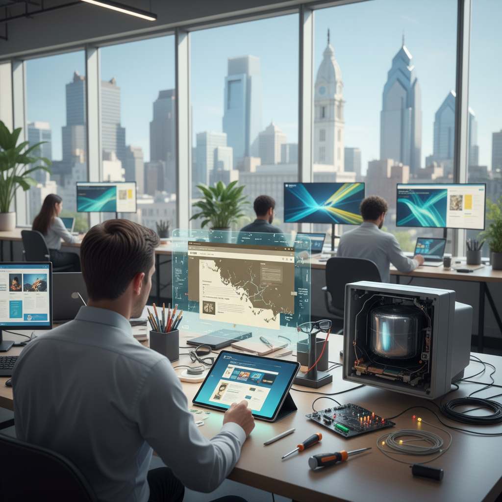 Graph showing improved business metrics after a website redesign.