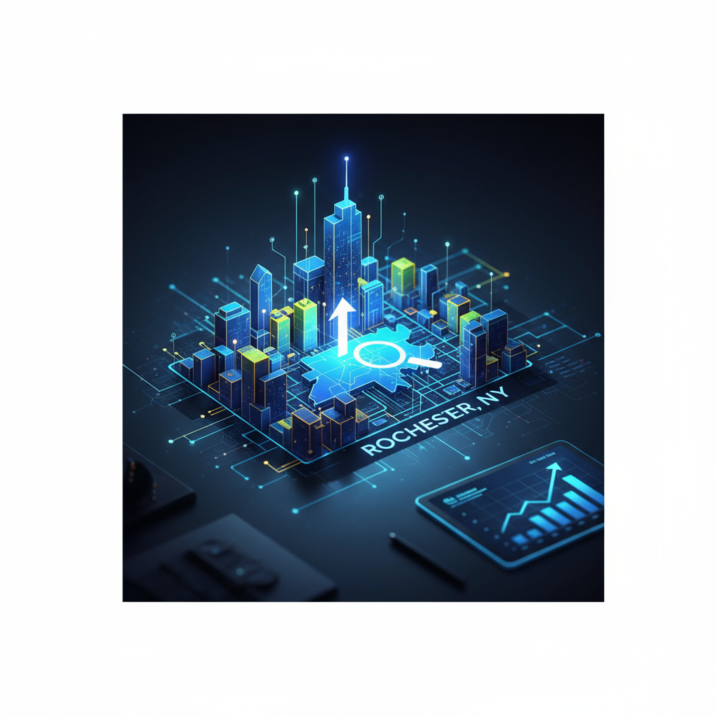 A chart showing growth from affordable SEO services in Rochester NY.