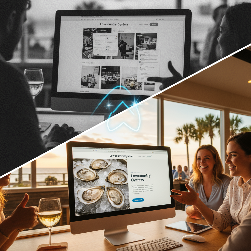 fast website design South Carolina - Responsive website example on different devices for a South Carolina business
