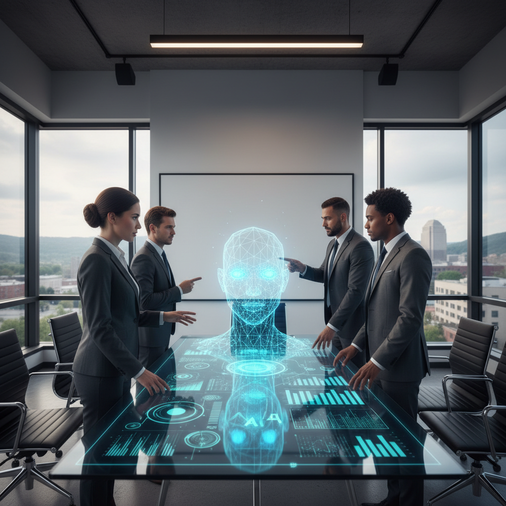 Diagram showing the difference between a traditional website and a structured AI presence for Wheeling WV businesses.