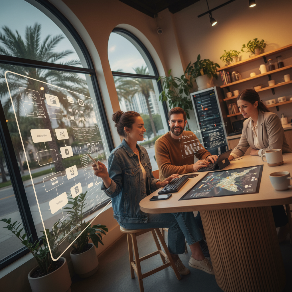 Charts showing the positive ROI of automating WordPress tasks in Florida.