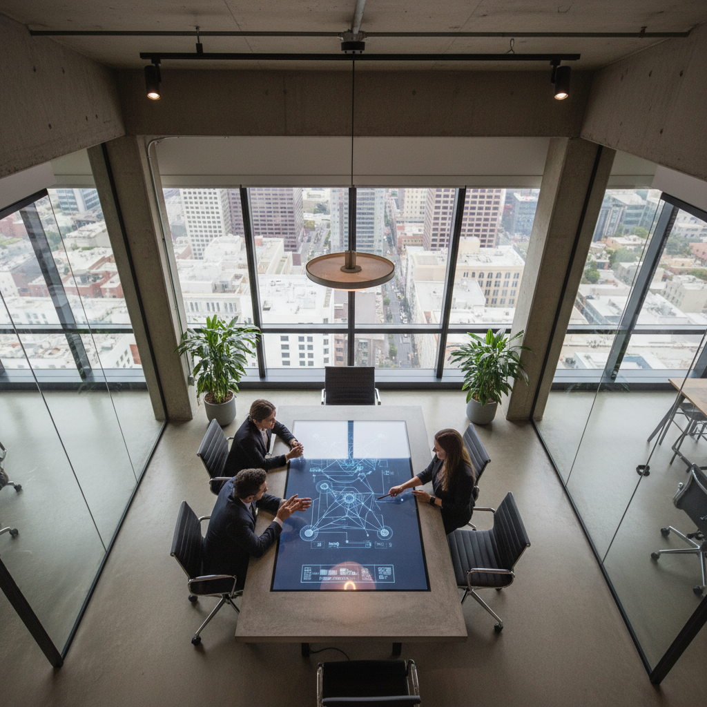 A business owner researching the best way to choose a top-rated digital agency in Los Angeles, CA on a laptop.