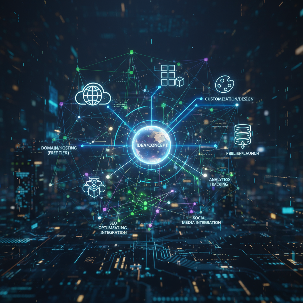 how to create a website for business for free with AI