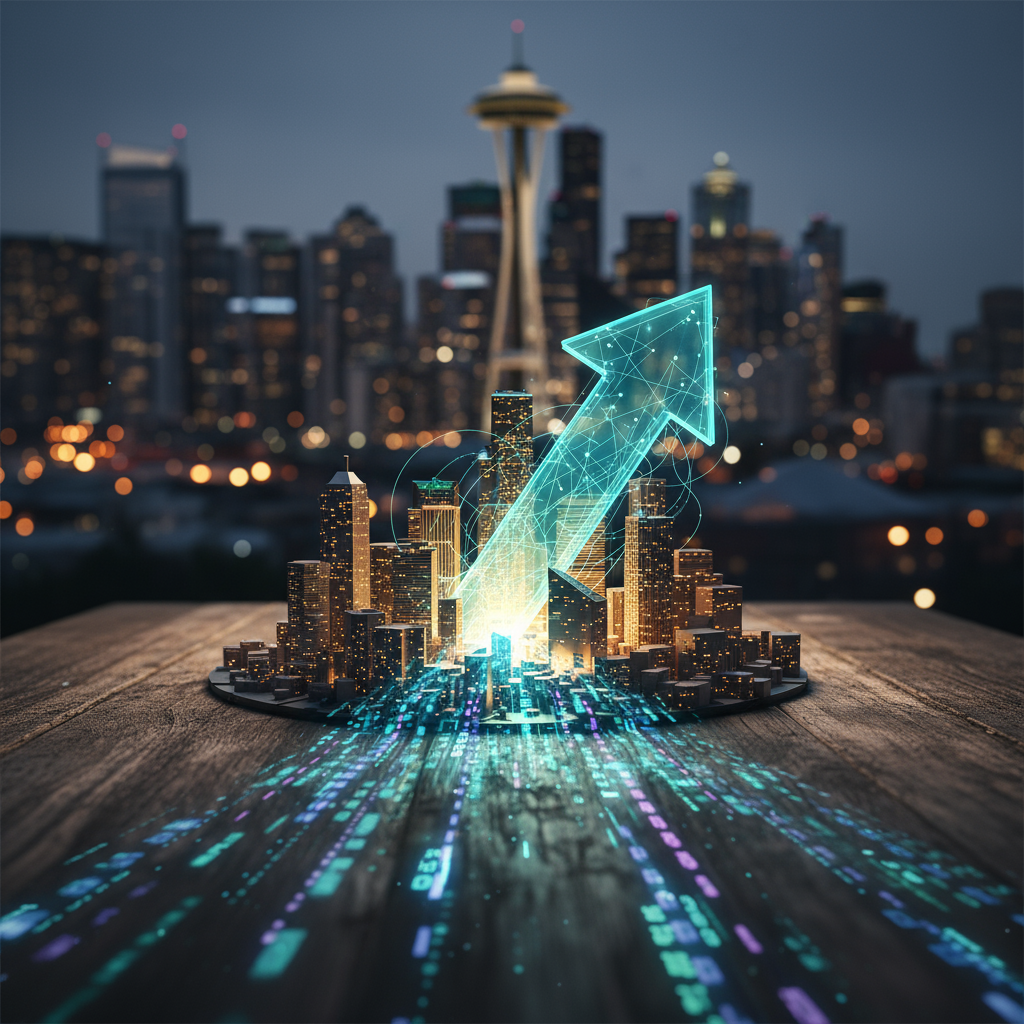 A graph showing how to improve website traffic in Seattle WA with expert SEO services.