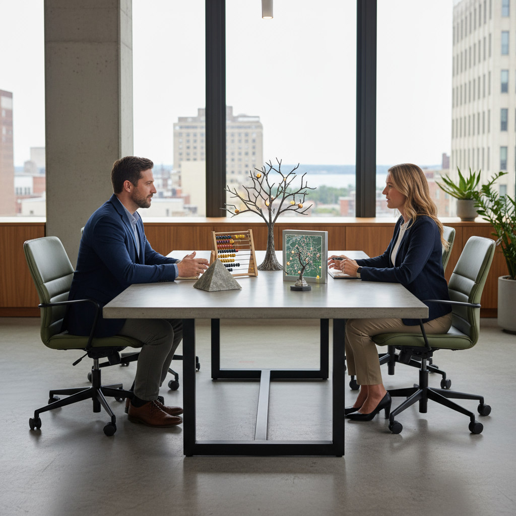 A person analyzing SEO data on a laptop, a key step in reducing SEO costs.