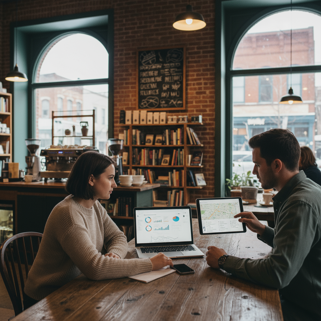 An illustration of AI-powered content creation for SEO.