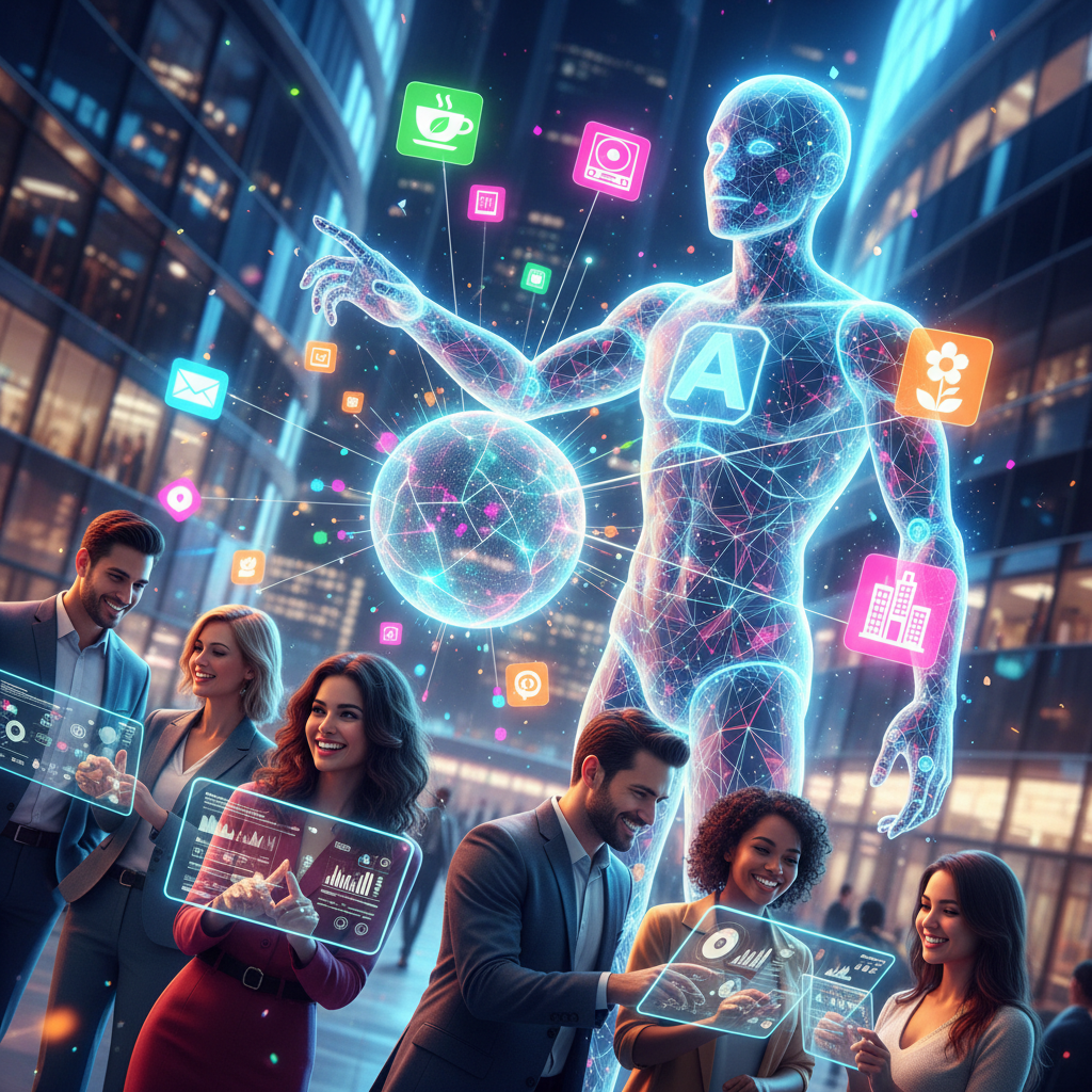 A business owner exploring ideas for how to get AI assistants to recommend my local business on a tablet for businesses across the US