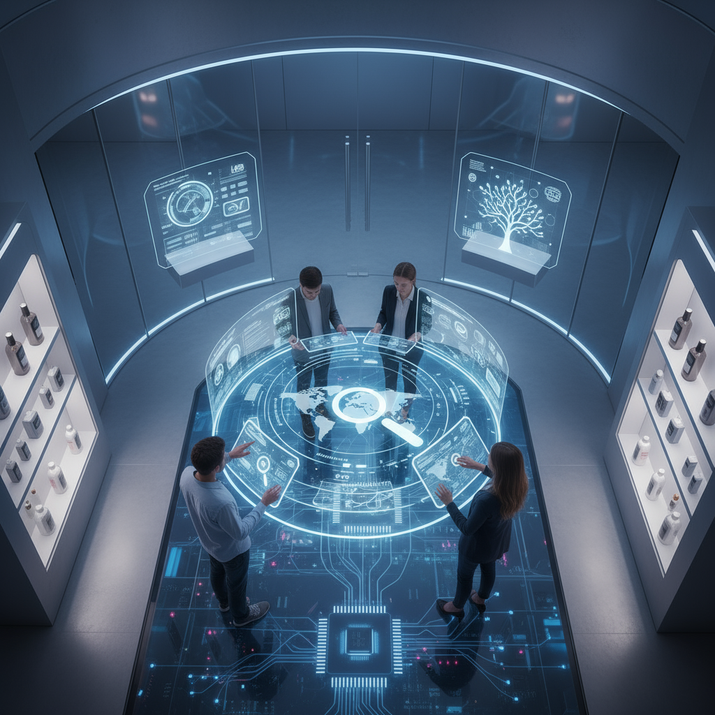 Two business owners collaborating on their company's SEO growth plan.