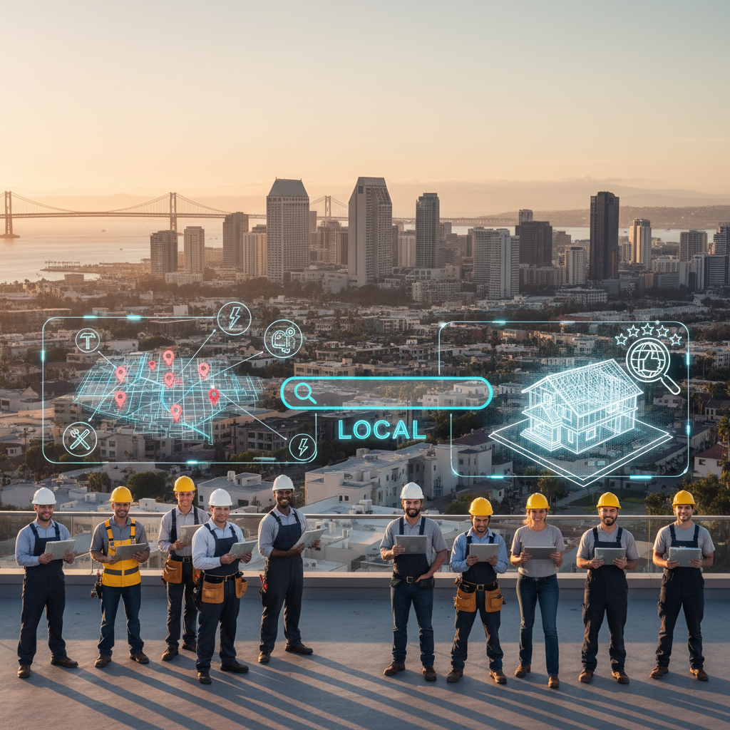 Local SEO for contractors San Diego map pack results