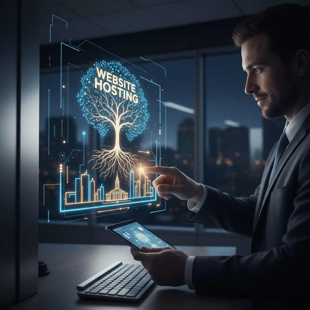 A business owner in Albany NY deciding whether to manage website hosting and maintenance themself or to hire a professional.