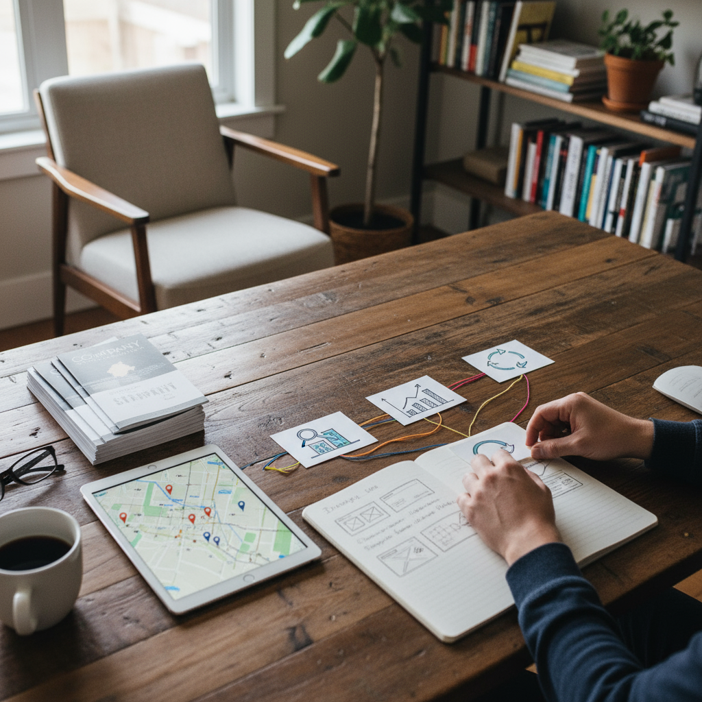 Evaluating a portfolio, a key method for choosing a website design company in Buffalo.