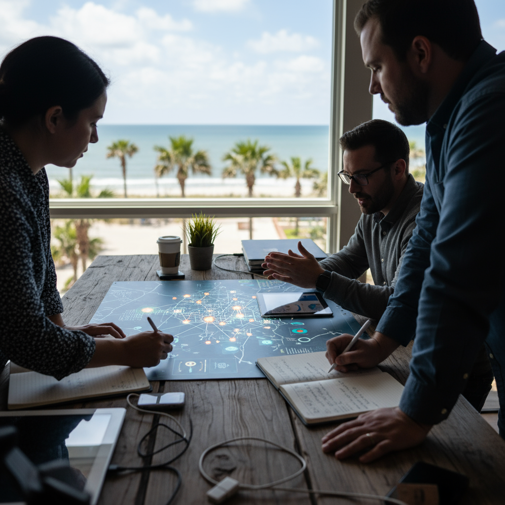 A chart showing ranking improvements from applying methods for myrtle beach local seo optimization.