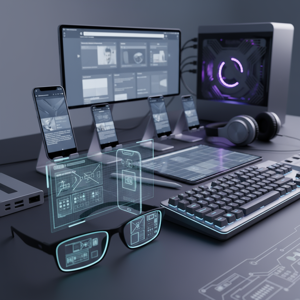 Mobile-First Web Design Best Practices - Person holding a tablet and smartphone, both displaying the same website content