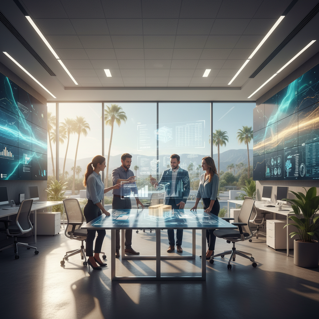 Generative Engine Optimization diagram for contractors in Palm Springs, CA