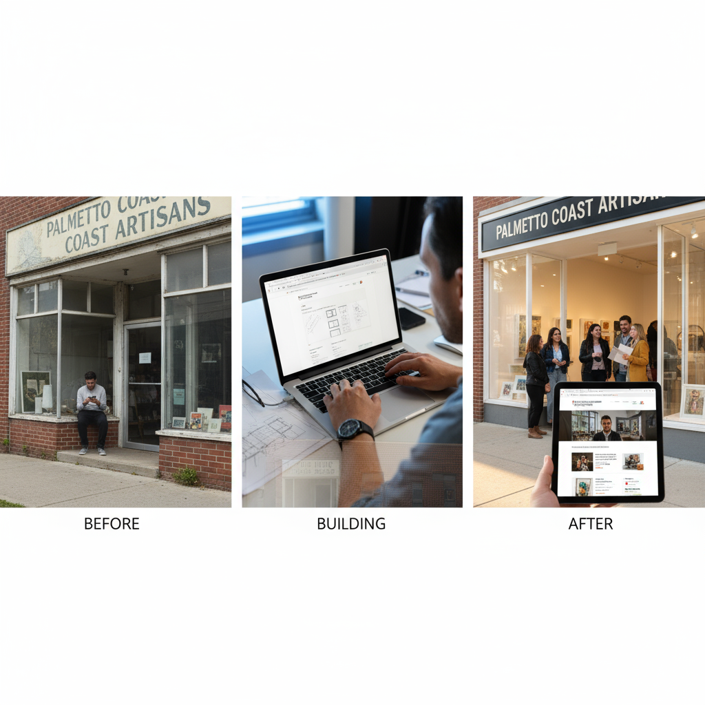 professional website builders in South Carolina - A businessman reviewing website packages with clear pricing on a tablet